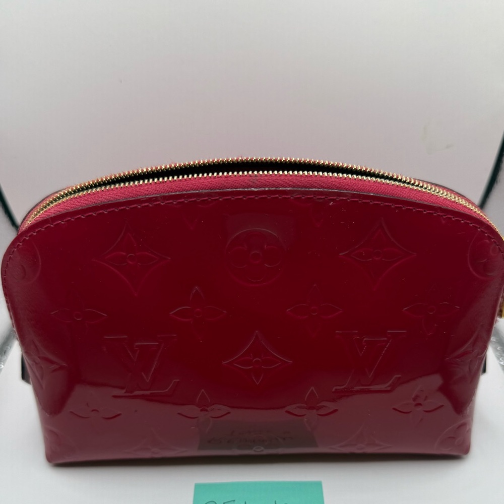 Louis Vuitton Vernis Red Cosmetic Pouch PM